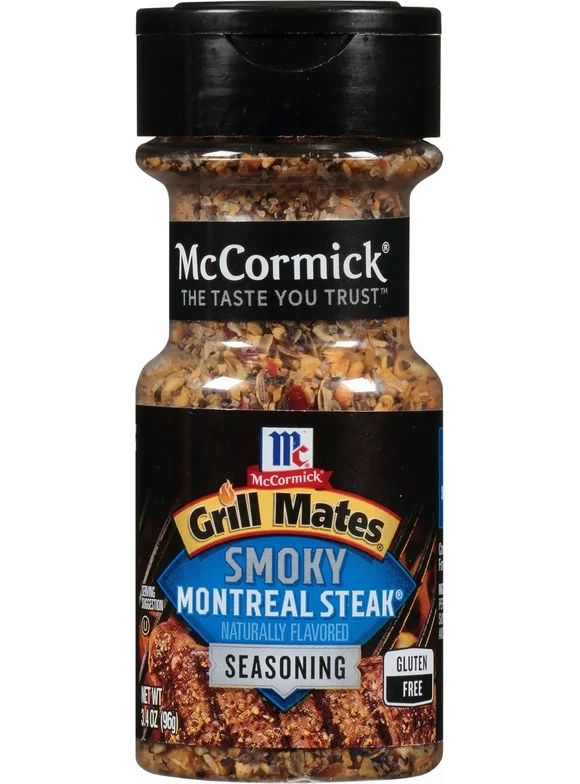 McCormick Grill Mates Smoky Montreal Steak Seasoning, 3.4 oz Mixed Spices & Seasonings