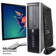 Refurbished HP 8200 Elite Desktop Computer, Intel Core I5 3.2GHz, 8GB RAM, 500GB HDD, DVD-ROM, Windows 10 Home, 19in LCD Monitor, WIFI