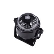Tebru Boat Compsss, Ball Compass,Black Electronic Adjustable Military Marine Ball Night Vision Compass for Boat Vehicle