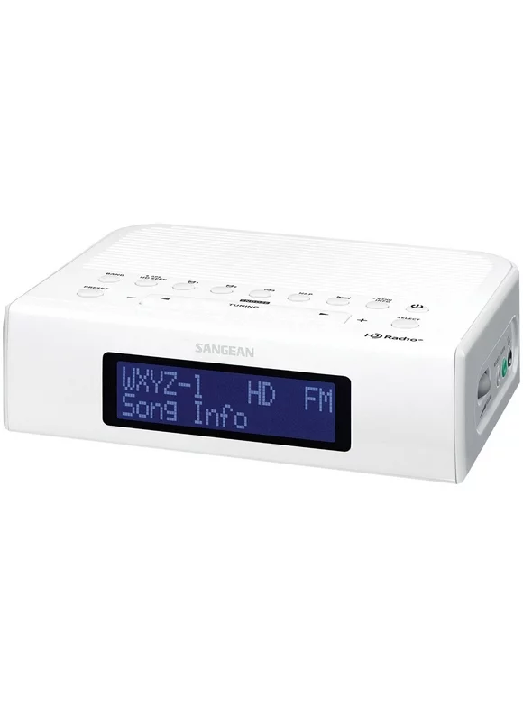 Sangean Portable AM/FM Radio, White, HDR-15