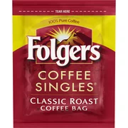 Folgers Coffee Singles Classic Roast Coffee Bags, 38 Count