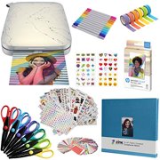 HP Sprocket Select Portable Instant Photo Printer for Android and iOS devices (Eclipse) Fun Scrapbook Bundle