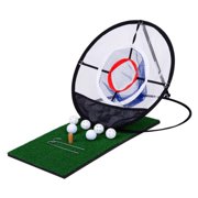 Adult Children Training Network Golf Pop UP Indoor Outdoor Chipping Pitching Cages Mats Practice Easy Net Golf Training Aids