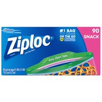 Ziploc Snack Bags, 90 Count