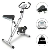 Exerpeutic 250XL Folding Magnetic Upright Bike with Pulse Monitoring
