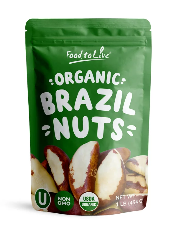 Food To Live ? Organic Brazil Nuts (Raw, No Shell) (1 Pound)