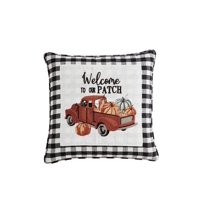 Mainstays Welcome Truck Patch Decorative Pillow, 18 x 18, 1 Piece