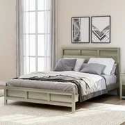Andoer Modern Queen Platform Bed in Platinum Silver No Box Spring Needed(Freely Configurable Bedroom Sets)
