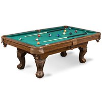 EastPoint Sports Masterton Billiard Pool Table - Green - 87 Inch - Features Durable Material with Built-In Leg Levelers