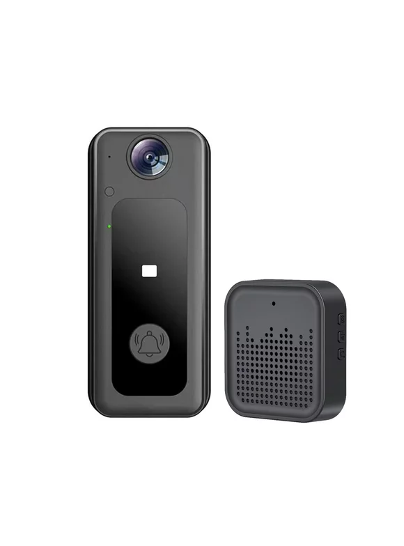 WIFI Doorbell Camera Wireless Door Bell Cam with 125 Wide Angle Visual Indoor Chime Smart Video Doorbell HD Video Night Vision Cloud Storage 2-Way Talk Voice Changer