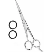 professional barber hair cutting scissors/shears (6.5-inch) - ice tempered stainless steel reinforced with chromium to resist tarnish and rust - by utopia care