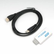 WII To HDMI Adapter Full Hd 1080p Output Upscaling Converter 3.5mm Audio Support + HDMI Cable