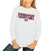 Fresno State Bulldogs Women's No Time to Tie Dye Long Sleeve T-Shirt - White