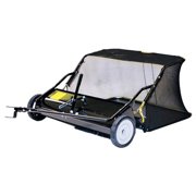 2PK-48" Tow Behind Lawn Sweeper 15 CUFT Capacity 1" Powder Coated Steel Fr