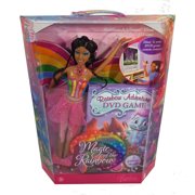 Barbie Fairytopia Magic of the Rainbow: Rainbow Adventure - Elina Doll & DVD Game (African American / Black)