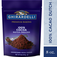 Ghirardelli Premium Baking Cocoa 100% Cocoa Dutch Process Unsweetened Cocoa Powder, 8 oz