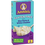 Annie's Gluten Free Shell Pasta & Creamy White Cheddar Macaroni and Cheese, 6 oz