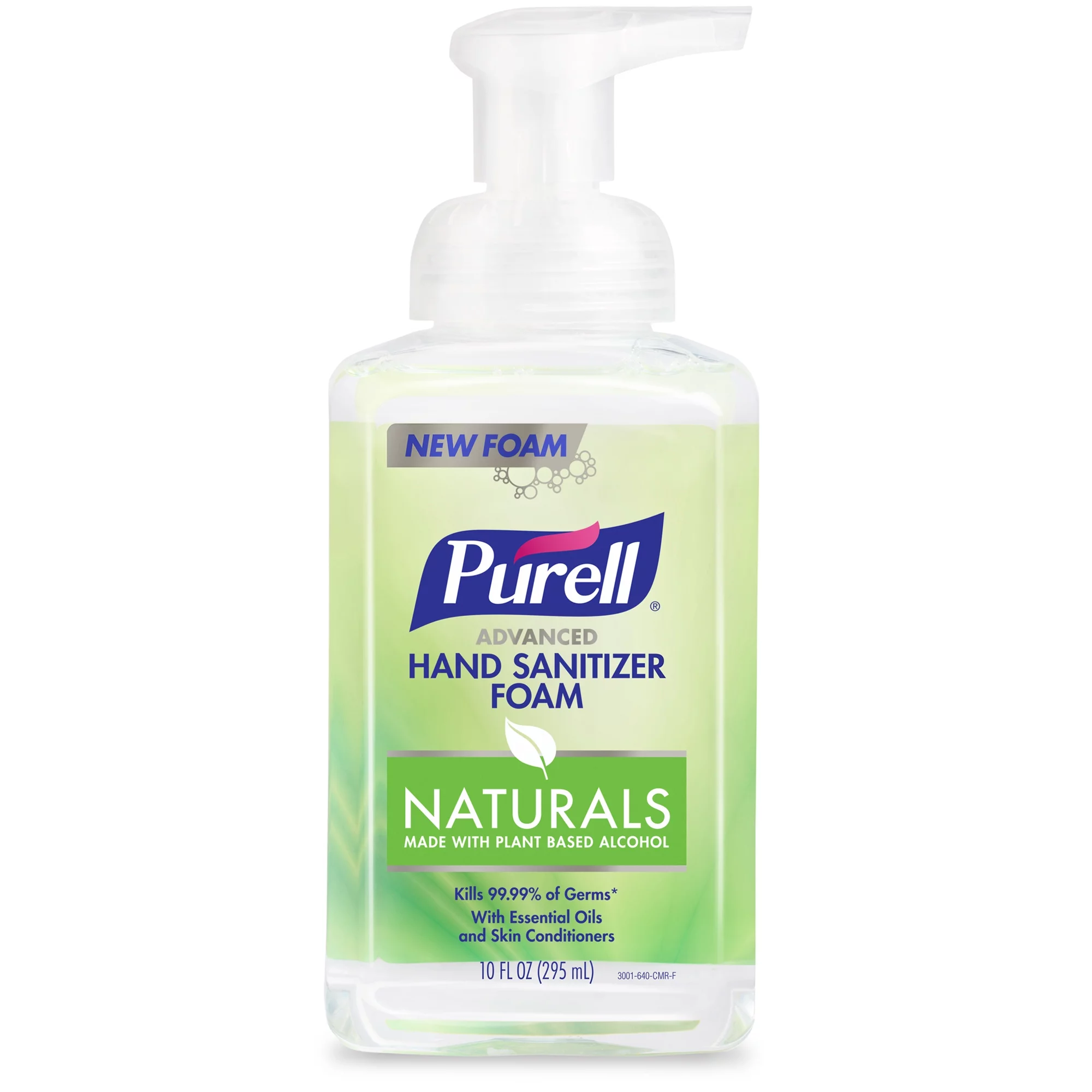 Purell Advanced Hand Sanitizer Naturals Foam, 10 oz Pump Bottle