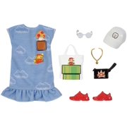 Barbie Doll Clothes: Super Mario Fashion Pack with Dress & 6 Accessories