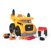 Mega Bloks CAT Large Dump Truck with Big Building Blocks, Buildng Toys for Toddlers (25 Pieces)