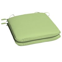 Better Homes & Gardens Green 18" x 19" Outdoor Seat Pad, 2 Pack