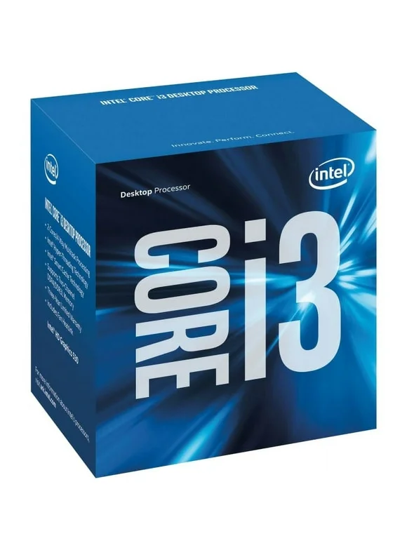 Intel Core i3 i3-6100 Dual-core (2 Core) 3.70 GHz Processor - Socket H4 LGA-1151Retail Pack - 512 KB - 3 MB Cache - 8 GT/s DMI - 64-bit Processing - 14 nm - 3 Number of Monitors Supported - Intel HD G