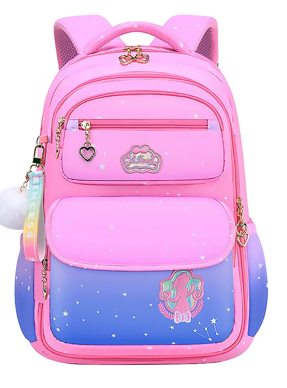 Aursear School Bags for Girls, Children School Backpacks Girls Bookbag Gifts, Pink