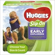 HUGGIES Little Movers Slip On Diaper Pants (Choose Size & Count)