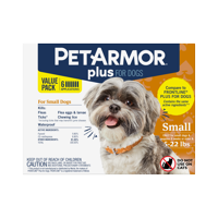 PetArmor Plus Flea & Tick Prevention for Small Dogs (4-22 lbs)
