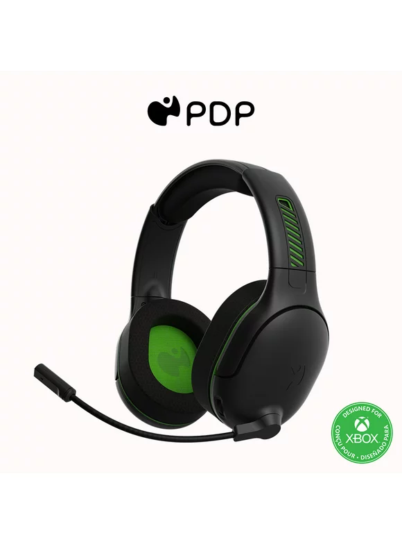 PDP AIRLITE Pro Wireless Headset: Black For Xbox Series X|S, Xbox One, and Windows 10/11 PC
