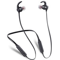 Fapreit Bluetooth Wireless Earphones, Sports Headphone, Neckband Earbuds V5.0 18 Hours Playtime, Hifi Sound, IPX6 Waterproof in-ear Earphones with Microphone, Black