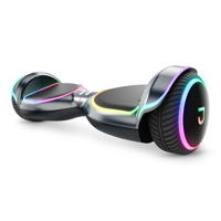 Jetson Magma UL Certified Hoverboard w/ LED light up deck and wheels, Extreme Terrain Wheels, Black