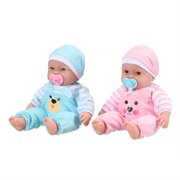 My Sweet Love Happy Twins Play Set, 6 Pieces Featuring Two 13" Soft Body Dolls, Perfect for Children 2+