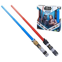 Star Wars: Lightsaber Forge Darth Vader and Obi-Wan Kenobi Toy Action Figure for Boys and Girls (12”)