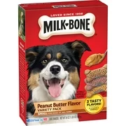 (3 pack) Milk-Bone Peanut Butter Flavor Dog Treats Variety Pack - Small/Medium -24-Ounce