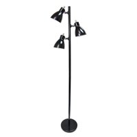 Simple Designs Metal 3-Light Tree Floor Lamp, Black Finish