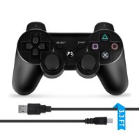 ABLEGRID Wireless Bluetooth Game Controller for PS3 Black