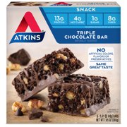 Atkins Snack Bar, Triple Chocolate, Keto Friendly, 5 Count
