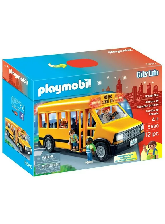Playmobil City Life School Bus Set #5680