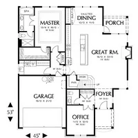 The House Designers: THD-5269 Builder-Ready Blueprints to Build a Cottage House Plan with Crawl Space Foundation (5 Printed Sets)