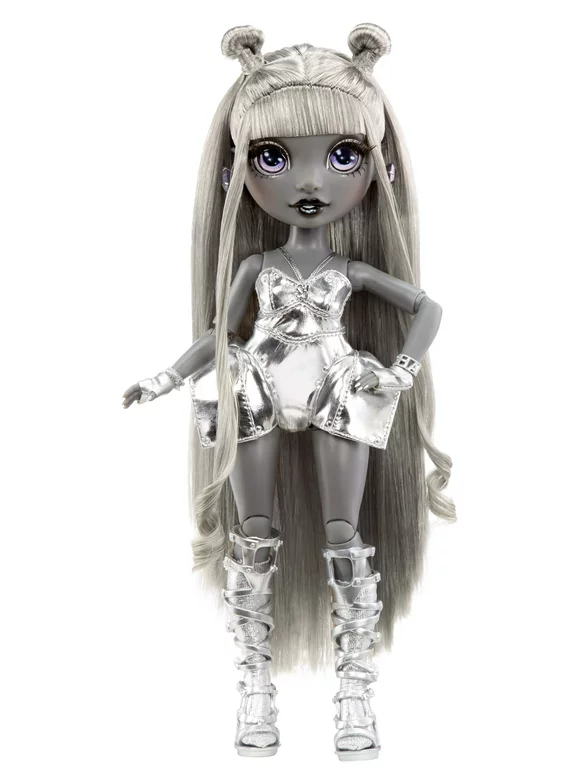 Shadow High Series 1 Luna Madison- Grayscale Fashion Doll. 2 Metallic Grey Designer Outfits to Mix & Match with Accessories, Great Gift for Kids 6-12 Years Old and Collectors
