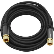 Seismic Audio 20 Foot Digital Audio Video Coaxial Cable - Premium Coax AV Cord F Type Male Pin - SA-DCAVC01-20