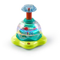 Bright Starts Press & Glow Spinner Baby Toy with Lights and Sounds, Ages 6 months +