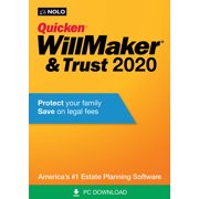 Quicken WillMaker & Trust 2020 PC, Individual Software, (Digital Download) 886389180904
