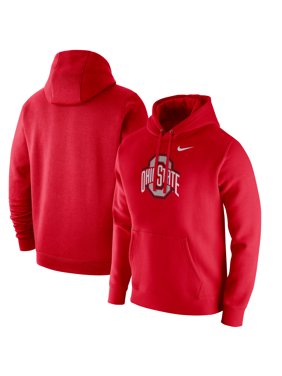 Ohio State Buckeyes Nike Logo Club Fleece Pullover Hoodie - Scarlet