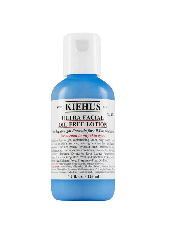 Kiehl's Ultra Facial Oil-Free Lotion, For Normal To Oily Skin Types, 4 Ounce