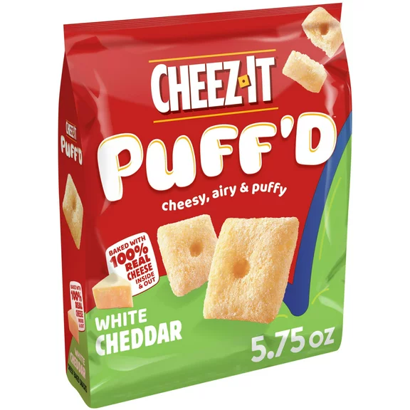 Cheez-It Puff'd White Cheddar Cheesy Baked Snacks, 5.75 oz