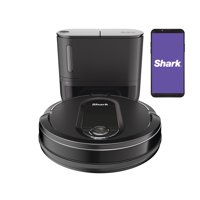 Shark IQ Robot Vacuum with Self Empty Base, Bagless, Self Cleaning Brushroll, Advanced Navigation, Home Mapping, Powerful Suction, Perfect for Pet Hair, Wi Fi (RV1000S)