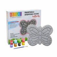 Paint Your Own Stepping Stones Kit for Kids DIY Arts and Crafts, Garden Decor, Butterfly