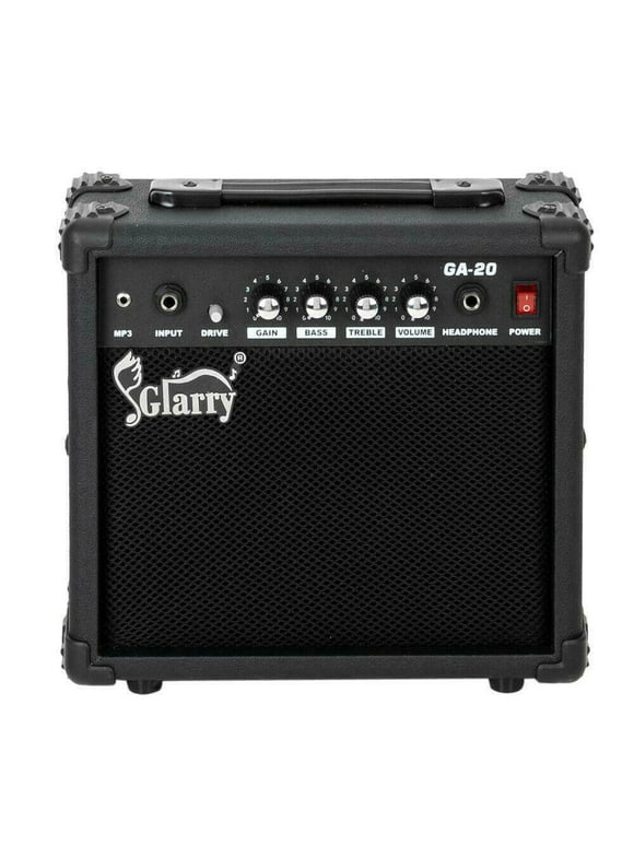 20W Amplifier Portable Guitar Amp for Electric Guitar Powerful Sound Black